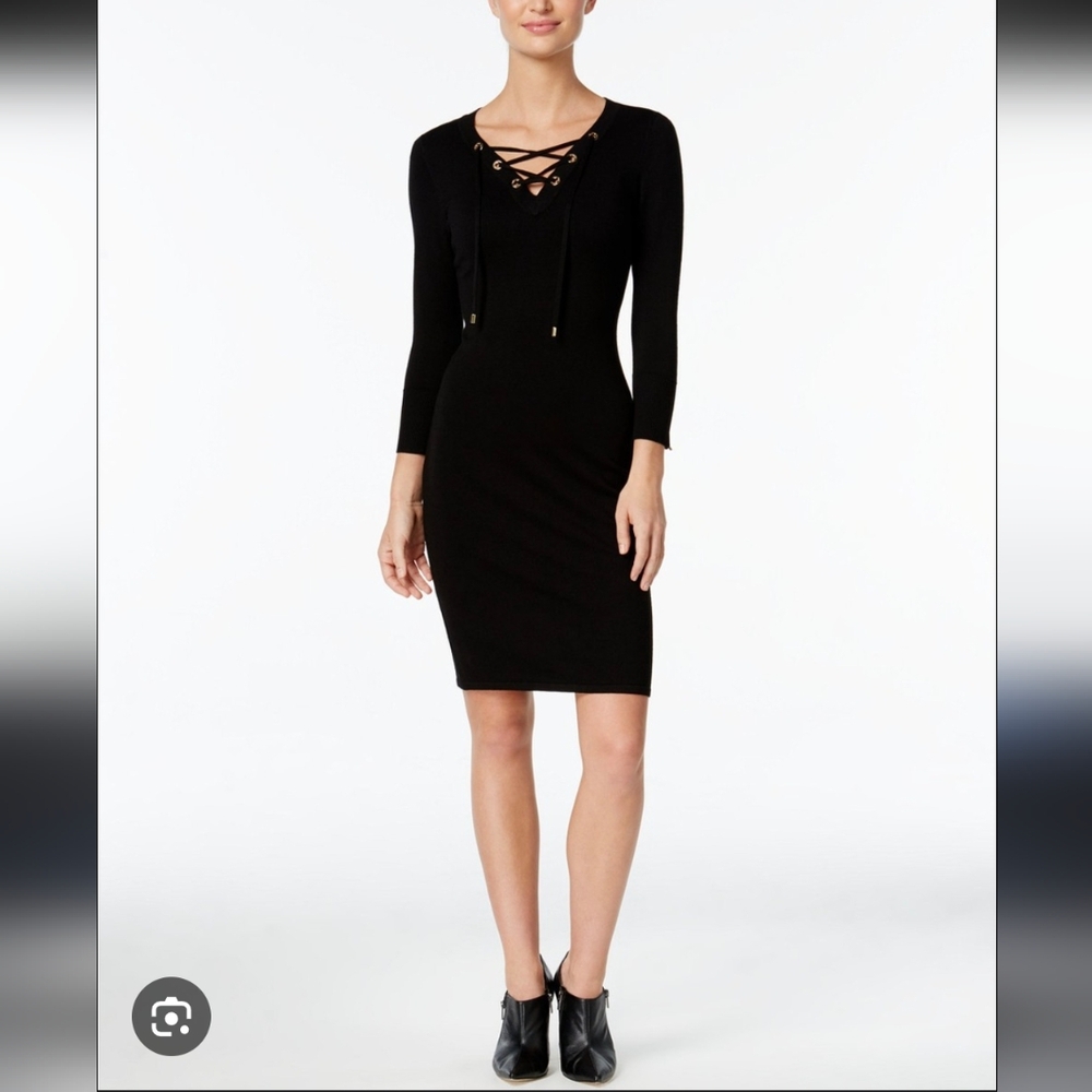 Calvin Klein Knit Lace Up‎ Siren Dress